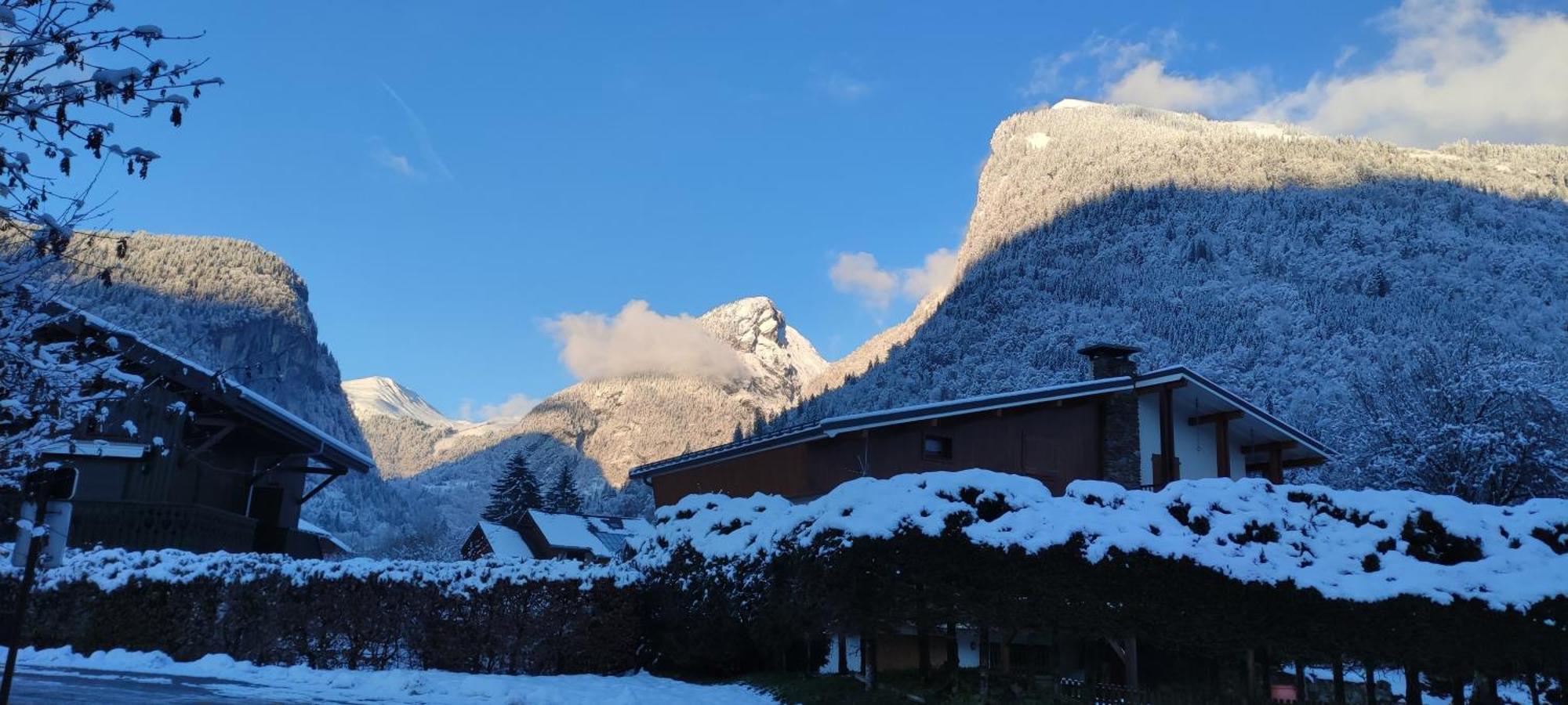 Ferienwohnung Le Grand Tetras Samoëns Exterior foto
